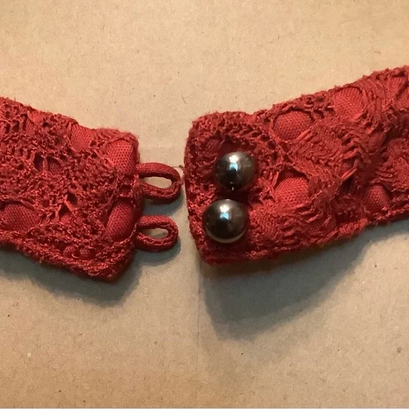 Roxberi Textured Rust Cute Dress with Liner - Picture 7 of 7